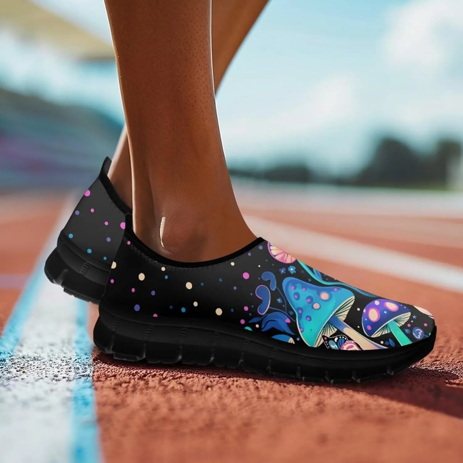 Aesthetic Plant Botanical Loafer Womens Slip On Shoes Non Slip Breathable Tennis Shoes Travel Work Shoes