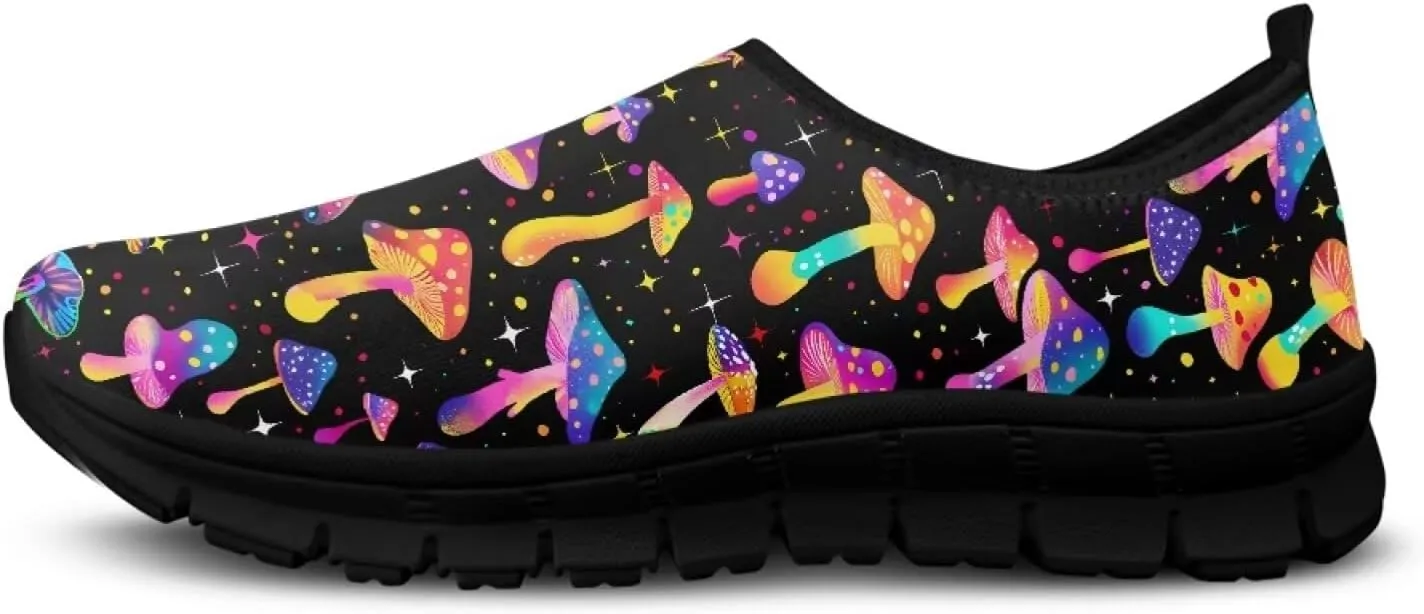 Aesthetic Plant Botanical Loafer Womens Slip On Shoes Non Slip Breathable Tennis Shoes Travel Work Shoes