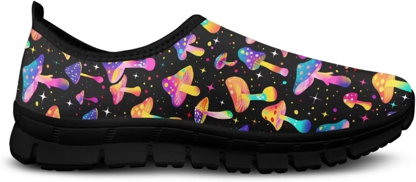 Aesthetic Plant Botanical Loafer Womens Slip On Shoes Non Slip Breathable Tennis Shoes Travel Work Shoes