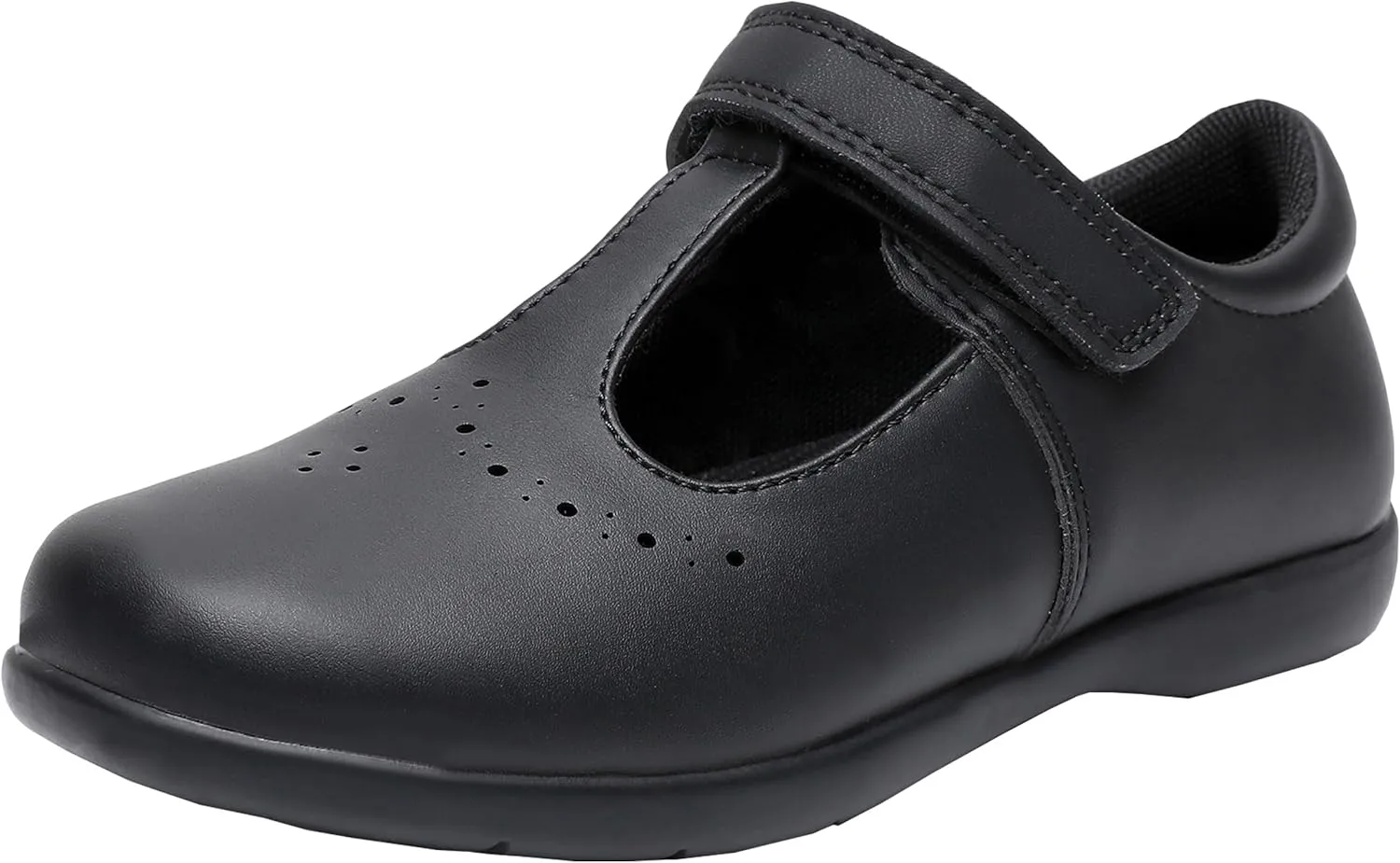 Ahannie Girls Mary Jane School Uniform Shoes Black Dress Flats (Toddler/Little Kid)