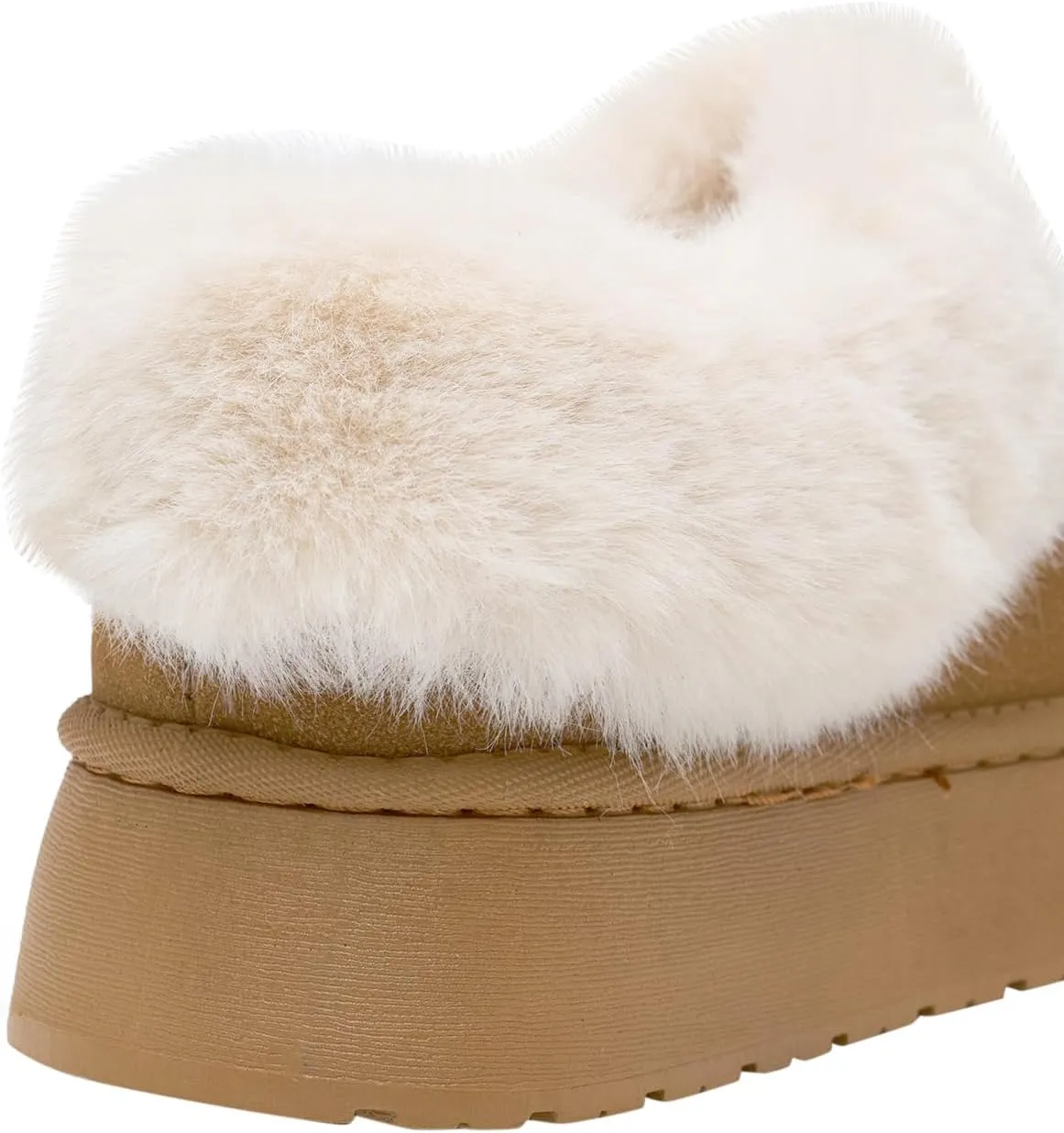 Alexis Leroy Women Memory Foam Bootie Slippers with Fuzzy Plush Lining and Collar Winter Warm Cozy Slipper Boots
