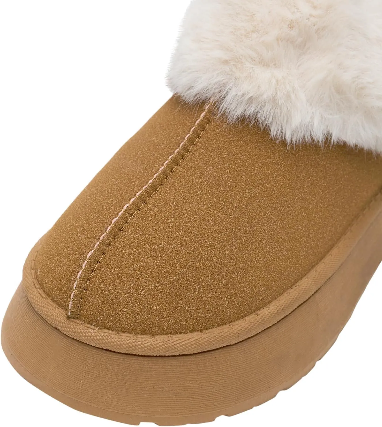 Alexis Leroy Women Memory Foam Bootie Slippers with Fuzzy Plush Lining and Collar Winter Warm Cozy Slipper Boots