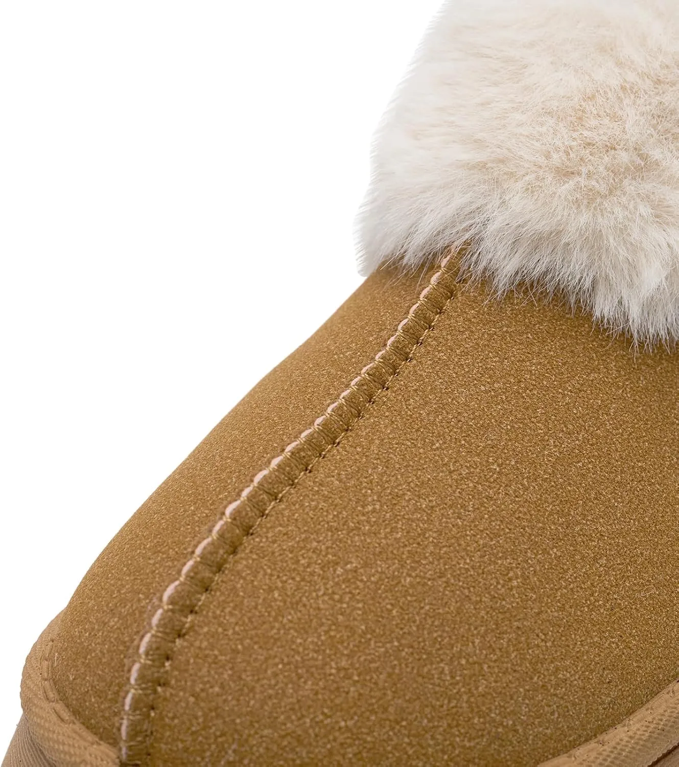 Alexis Leroy Women Memory Foam Bootie Slippers with Fuzzy Plush Lining and Collar Winter Warm Cozy Slipper Boots