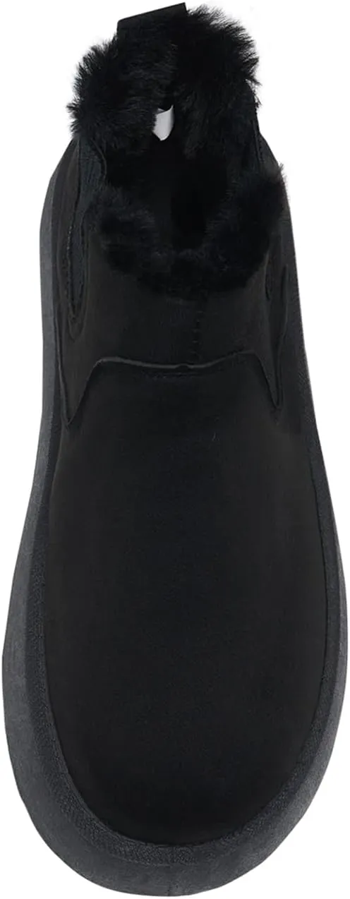 Alexis Leroy Women's Mid-Calf Warm Faux Fur Lined Winter Snow Boots
