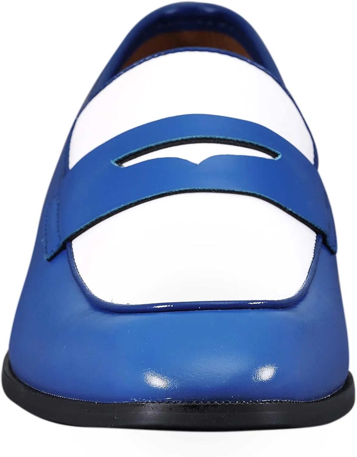 Amali Levi Two Tone Penny Loafer Slip-On Shoes for Men