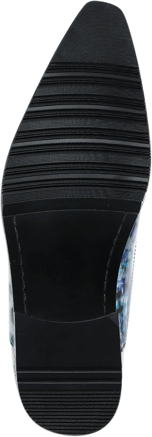 Amali Sparkling Smoking Slipper with Metal Tip - Men's Dress Shoes - Party Loafers for Men - Metallic Loafers for Men - Mens Disco Shoes - Designer Shoes