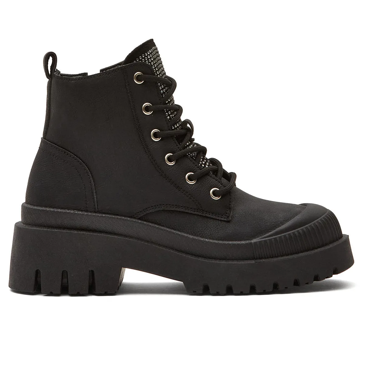 Andrea Chunky Boots, Canvas 77383