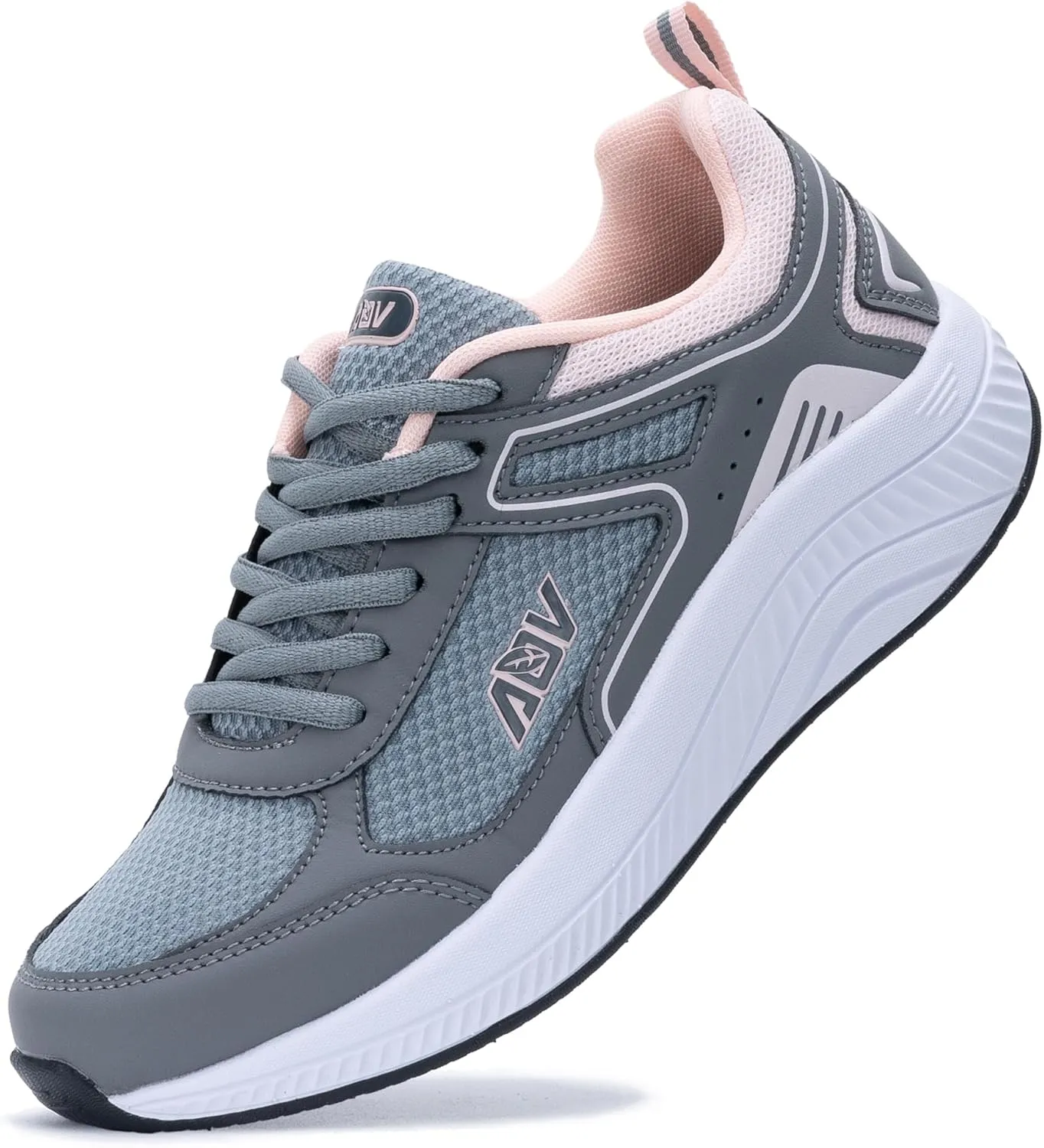 AOV Womens Walking Shoes with Arch Support Plantar Fasciitis Sneakers Orthotic Tennis for Foot Heel Pain Relief
