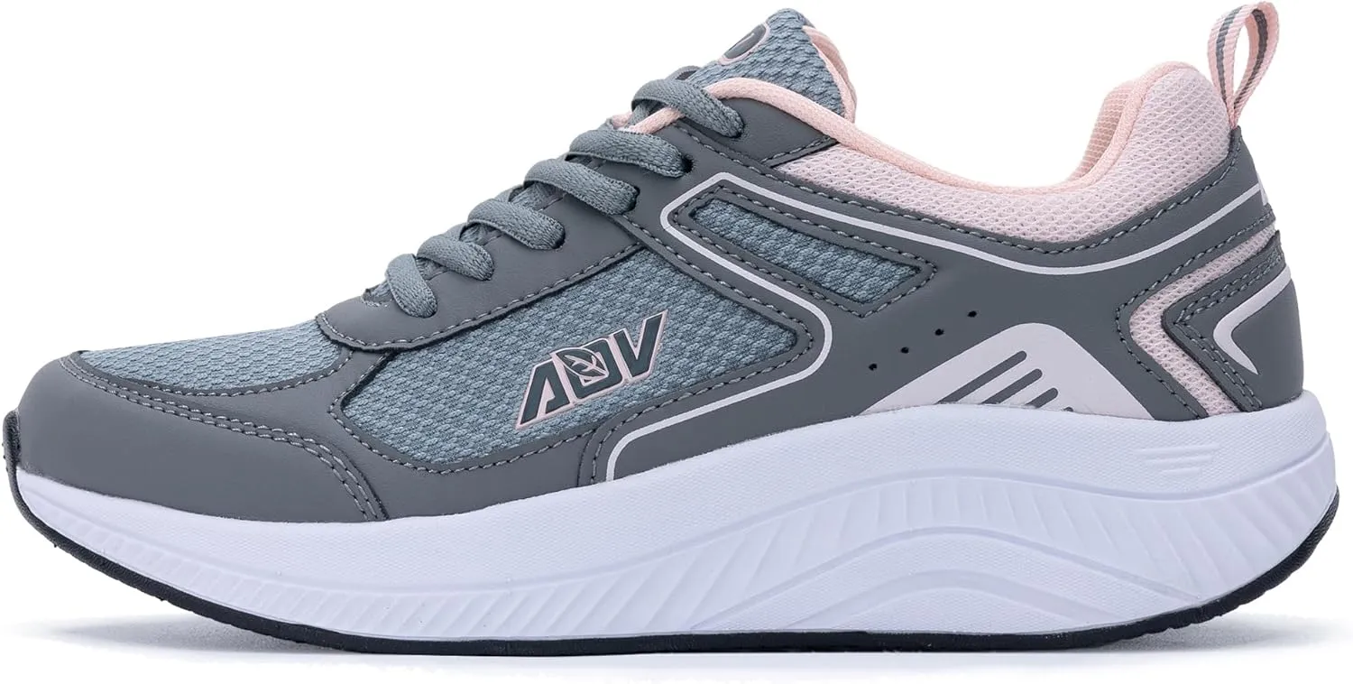 AOV Womens Walking Shoes with Arch Support Plantar Fasciitis Sneakers Orthotic Tennis for Foot Heel Pain Relief