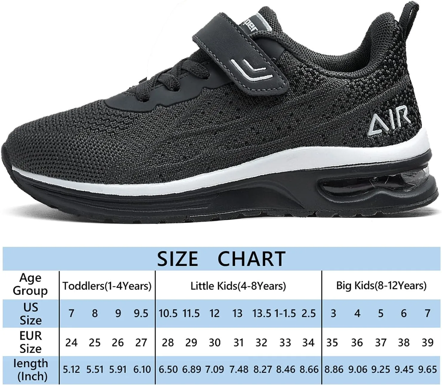 Autper Kids Air Tennis Running Shoes Memory Foam Athletic Lightweight Sports Walking Sneakers for Boys Girls (Little Kid/Big Kid)