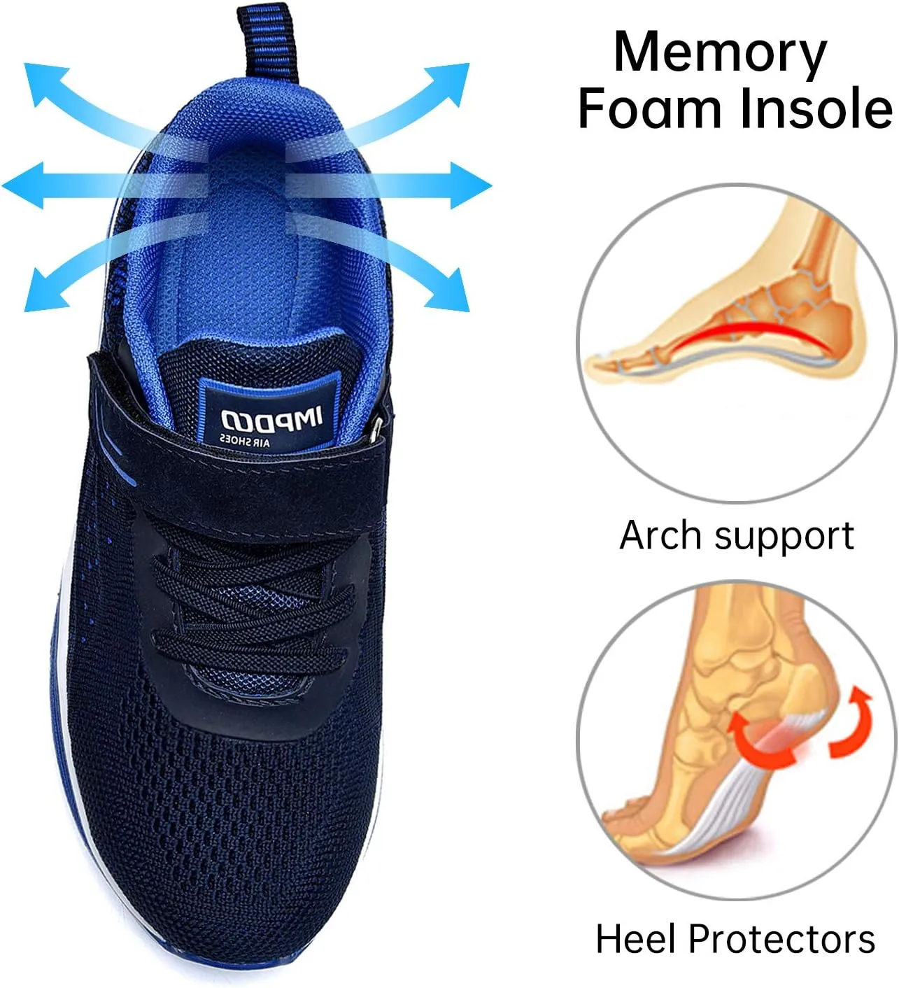 Autper Kids Tennis Running Shoes Memory Foam Athletic Lightweight Sports Walking Sneakers for Boys Girls (Little Kid/Big Kid)
