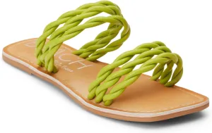 BEACH by Matisse Womens Amalia Braided Slide Flat Casual Sandals Casual - White