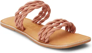 BEACH by Matisse Womens Amalia Braided Slide Flat Casual Sandals Casual - White
