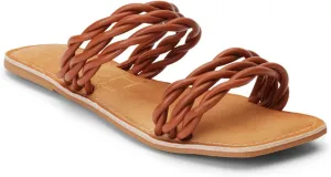 BEACH by Matisse Womens Amalia Braided Slide Flat Casual Sandals Casual - White