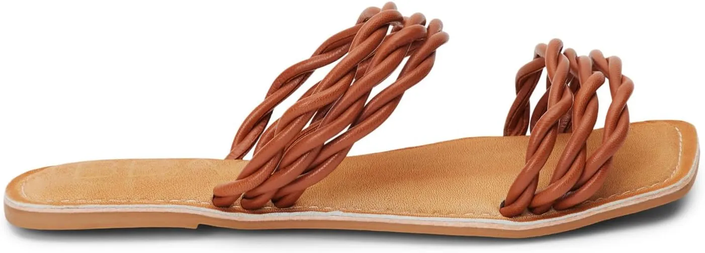 BEACH by Matisse Womens Amalia Braided Slide Flat Casual Sandals Casual - White