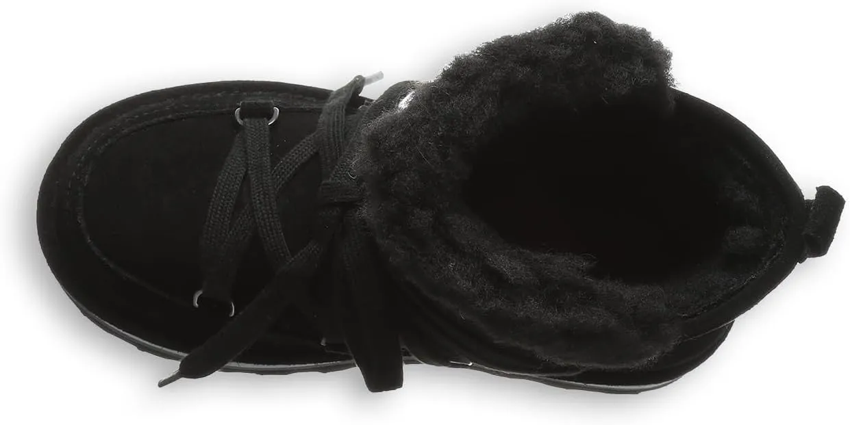 BEARPAW Retro Mondi Youth Boot | Youth's Ankle Boot | Kid's Lace-up Boot | Comfortable Winter Boot