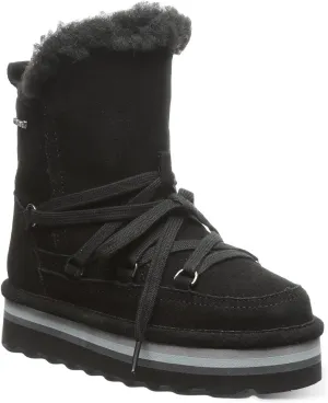 BEARPAW Retro Mondi Youth Boot | Youth's Ankle Boot | Kid's Lace-up Boot | Comfortable Winter Boot