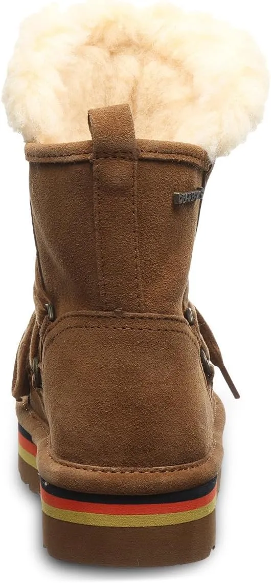 BEARPAW Retro Mondi Youth Boot | Youth's Ankle Boot | Kid's Lace-up Boot | Comfortable Winter Boot