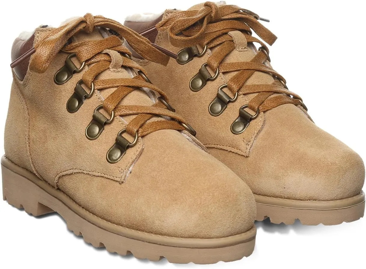 BEARPAW Sam Youth Boot | Youth's Ankle Boot | Youth's Lace-up Boot | Comfortable Winter Boot