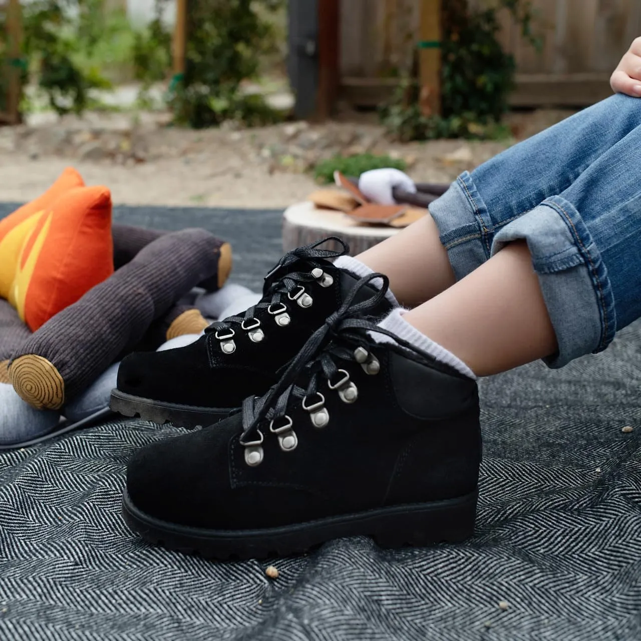 BEARPAW Sam Youth Boot | Youth's Ankle Boot | Youth's Lace-up Boot | Comfortable Winter Boot