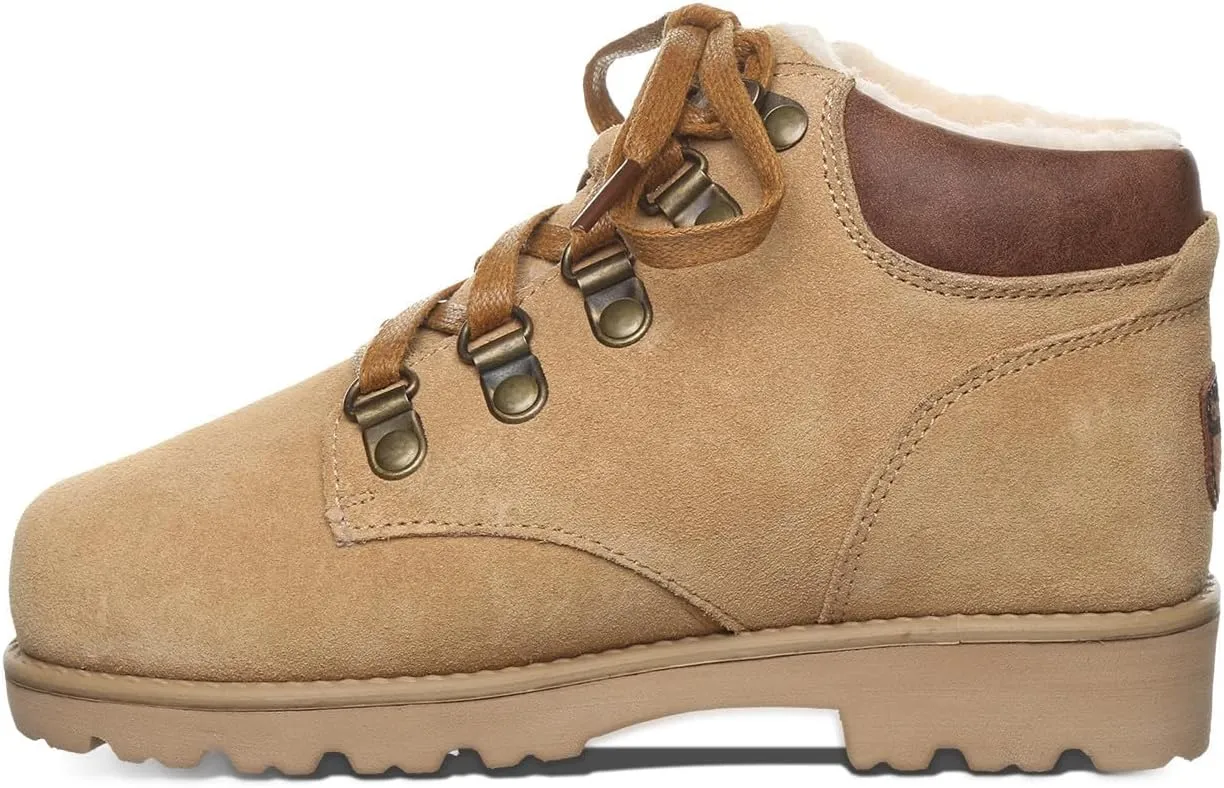 BEARPAW Sam Youth Boot | Youth's Ankle Boot | Youth's Lace-up Boot | Comfortable Winter Boot