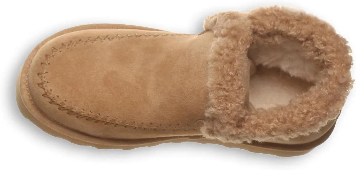 BEARPAW Womens Maeve Platform Lo Waterproof Suede Ankle Boots