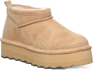 BEARPAW Women's Retro Super Shorty Iced Coffee Size 7 | Women's Ankle Boot | Comfortable Winter Boot