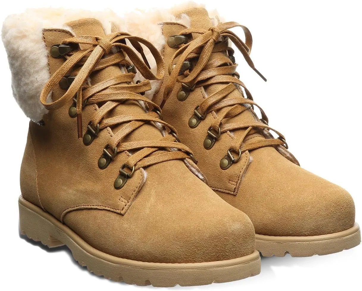 BEARPAW Women's Sam | Classic Suede Boot | Lightweight Lace-Up Boot - Multiple Sizes & Colors