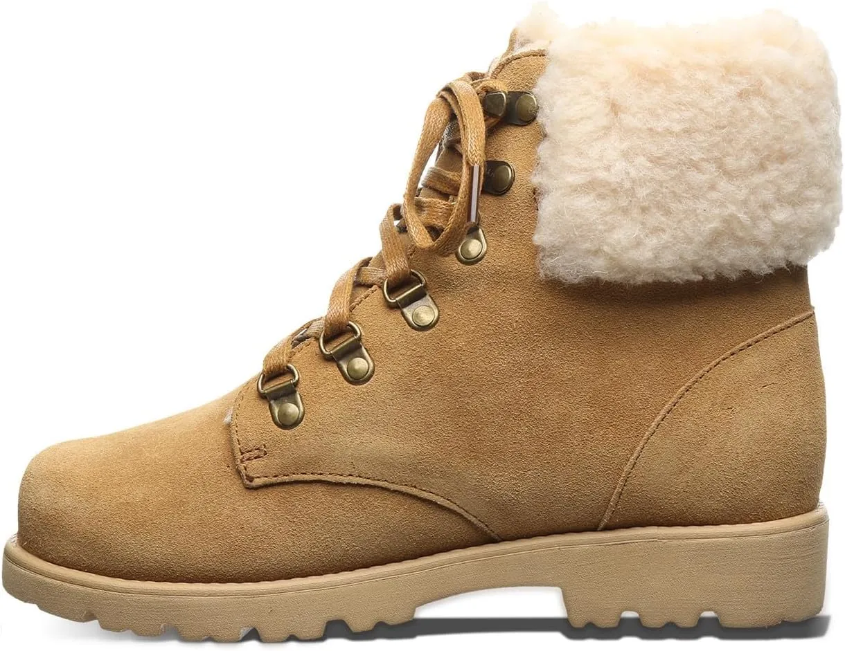 BEARPAW Women's Sam | Classic Suede Boot | Lightweight Lace-Up Boot - Multiple Sizes & Colors