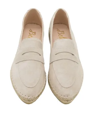 Beige Espadrilles Pointy (ohne Tassel)