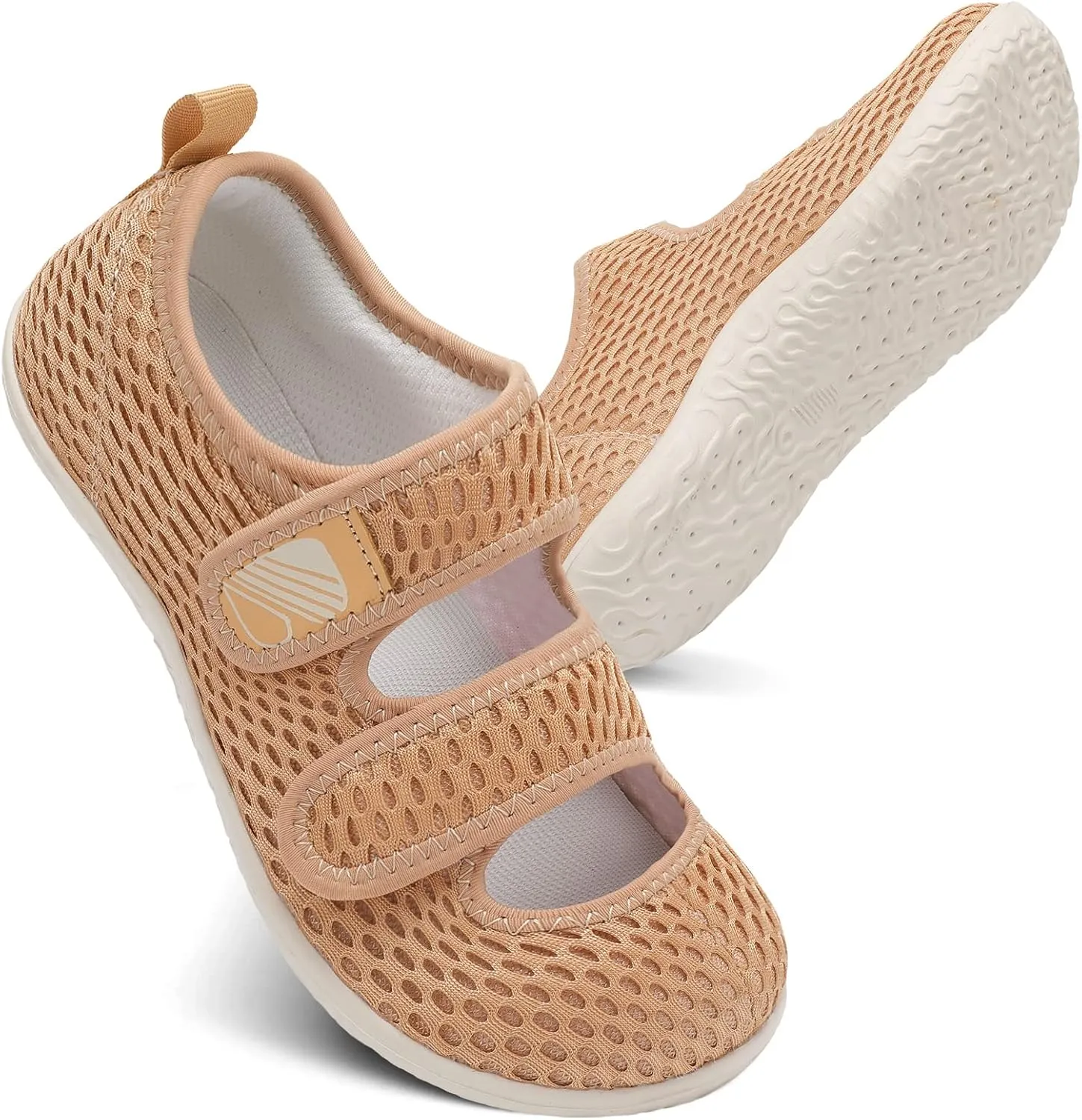 Besroad Womens Mens Lightweight Walking Shoes Adjustable Wide Diabetic Slippers Non-slip Sneakers Sandals