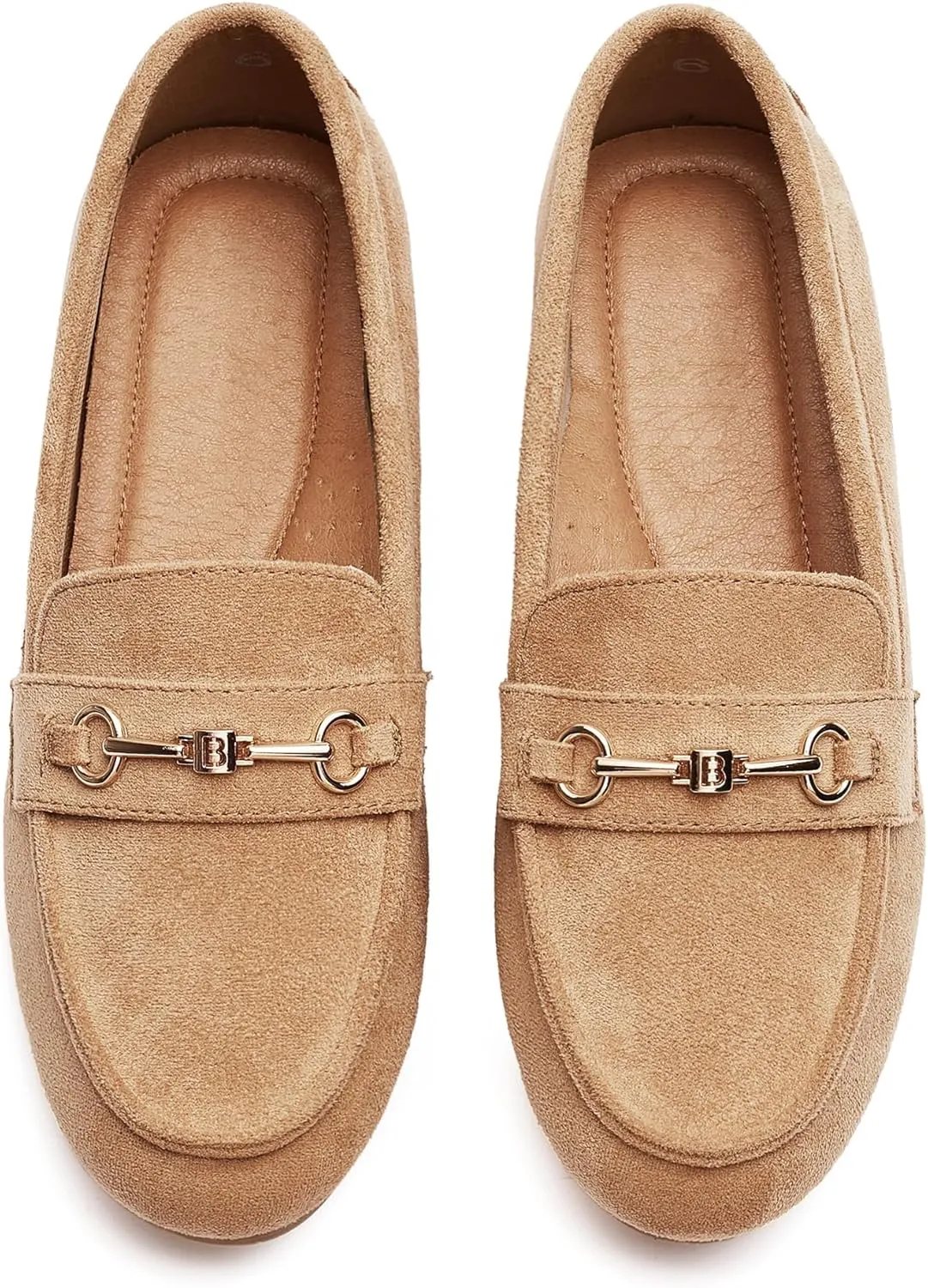 BGSTGUDS Women's Wide Loafers Shoes Cute Dressy Shoes Ladies Comfort Slip Ons Work Shoes