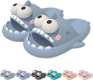 Big Eye Shark Slides, 2024 New Big Eye Sharklas Originales Slippers For Men Women, Non-Slip Cloud Shark Sandals