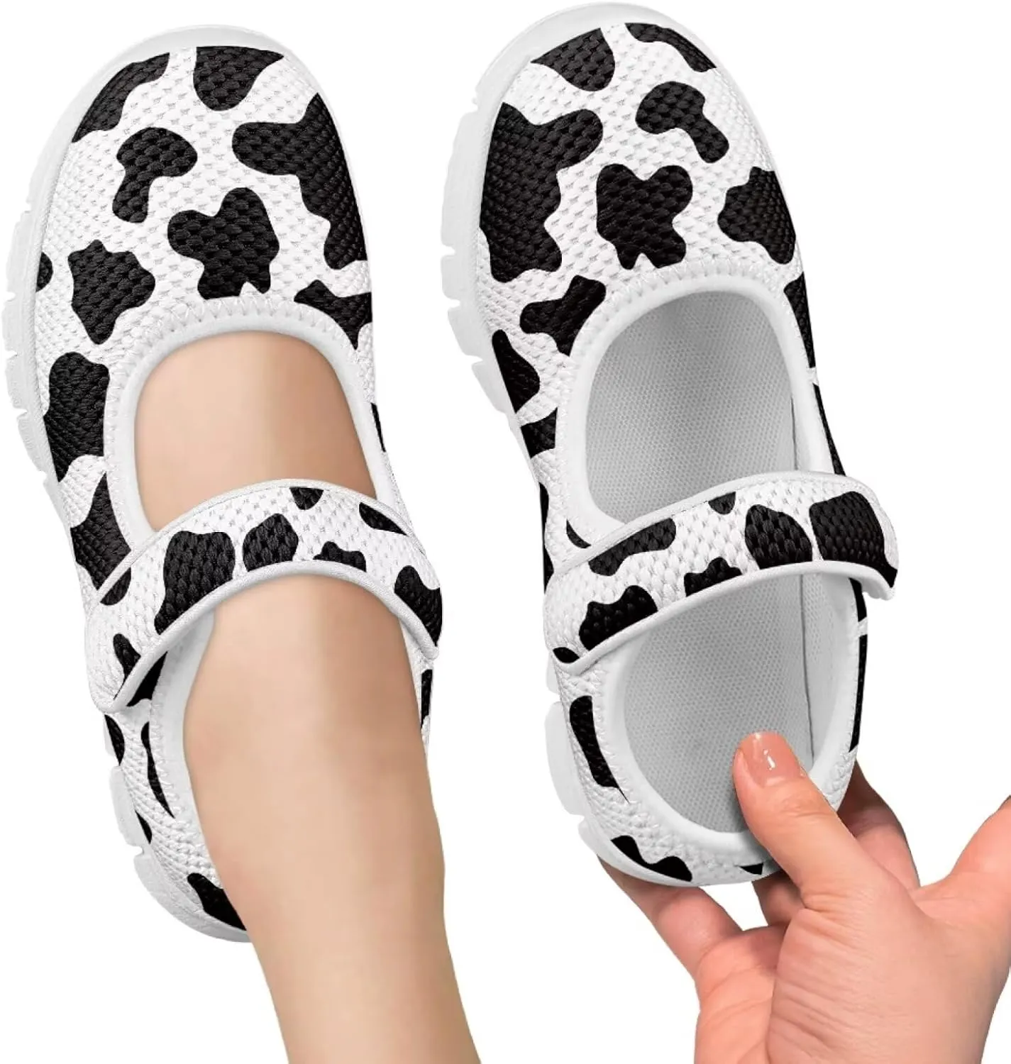 BIGCARJOB Mary Janes Sneakers for Toddle Girls Flats Dress Shoes Cute Mary Janes Shoes