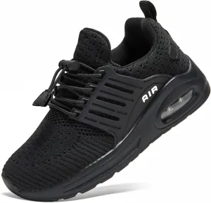 Boy's Fashion Air Running Tennis Shoes Gym Lightweight Slip On Walking Athletic Sneakers