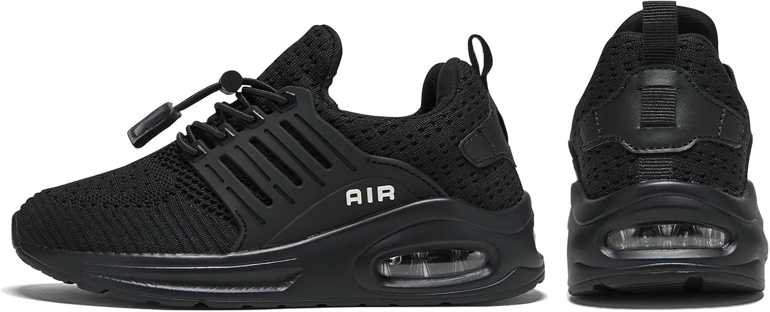 Boy's Fashion Air Running Tennis Shoes Gym Lightweight Slip On Walking Athletic Sneakers