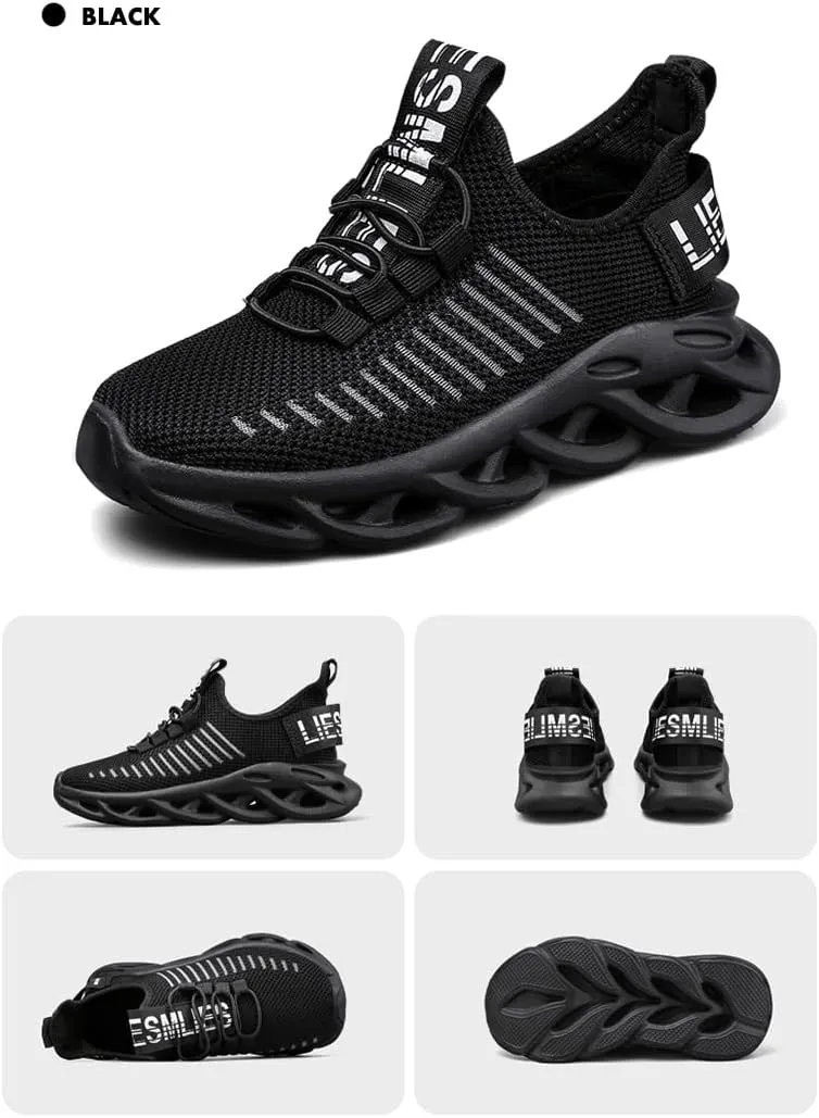 Boys Girls Lightweight Running Shoes Kids Slip On Athletic Walking Sneakers for Toddler/Little Kid/Big Kid