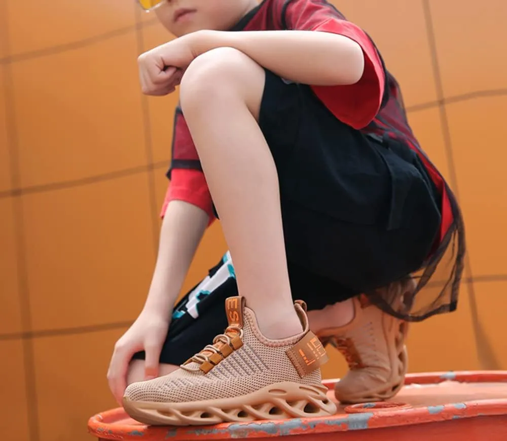 Boys Girls Lightweight Running Shoes Kids Slip On Athletic Walking Sneakers for Toddler/Little Kid/Big Kid