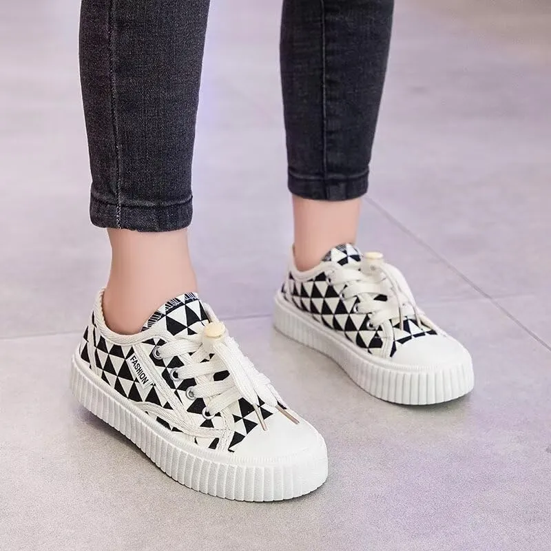 Boys Girls Shoes Kids Canvas Sneakers with Buckle Elastic Shoelaces(Toddler/Little Kid/Big Kid)