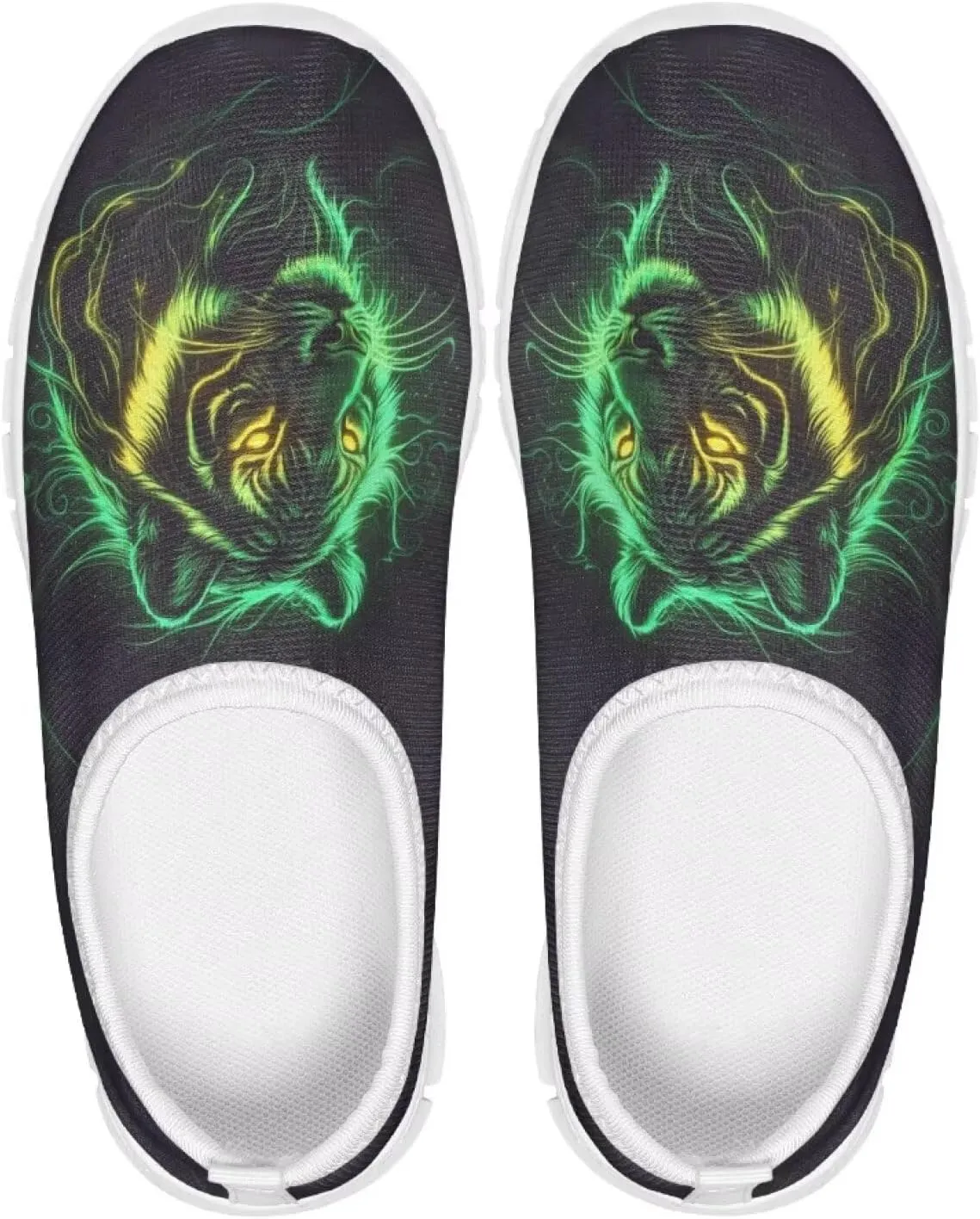 Boys Slip On Shoes Sneakers Cool Kids Tennis Gym Shoes Neon Themed