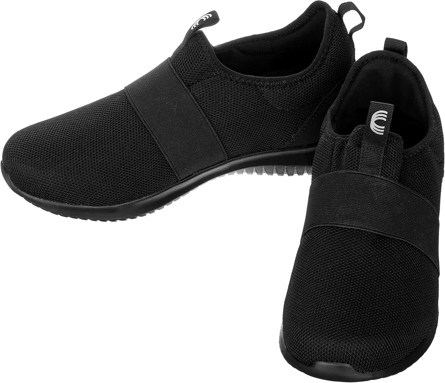 CALTO Men's Invisible Height Increasing Elevator Shoes - Black Ultra Feather Lightweight Sporty Sneakers - 2.1 Inches Taller - Q120 - Size 7 D(M) US