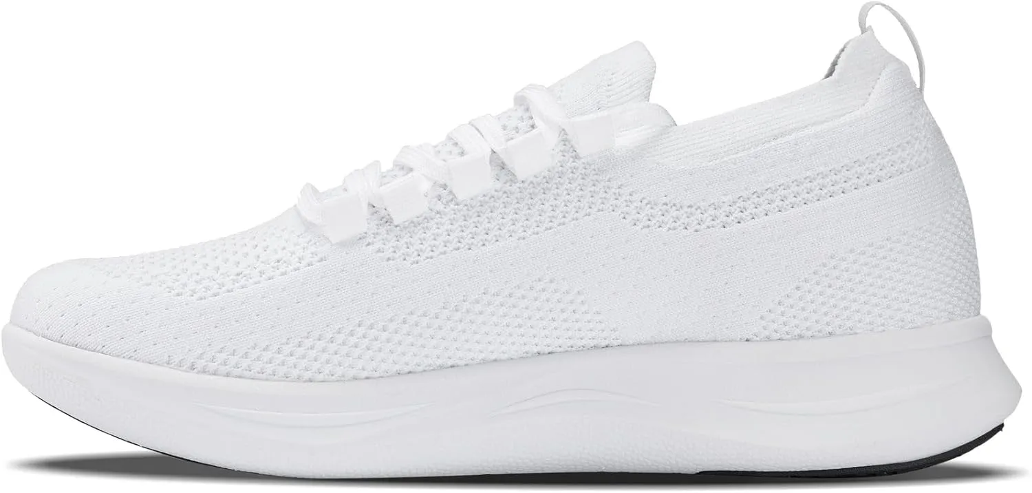 CALTO Men's Invisible Height Increasing Elevator Shoes - Super Lightweight Knitted Sporty Sneakers - 2.4 Inches Taller