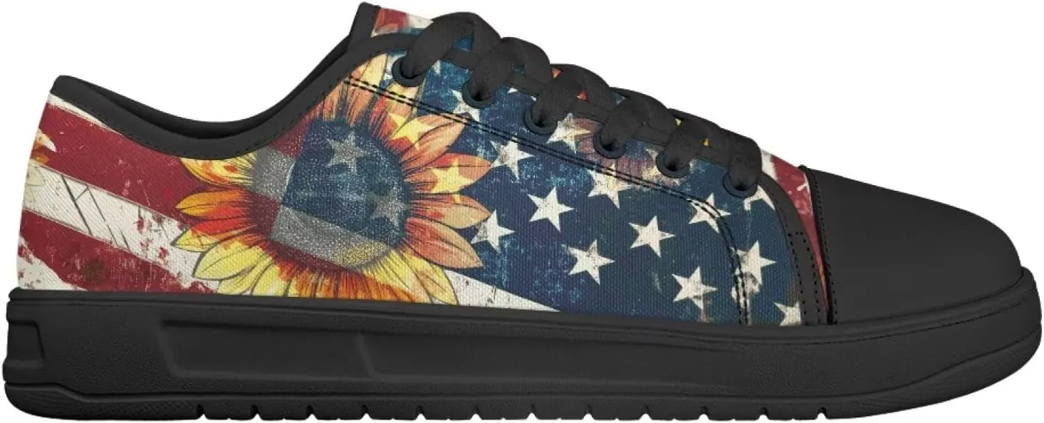 Canvas Shoes for Women Platform Sneakers Slip on Lace-up Walking Flats Outdoor Lightweight Tennis Shoe