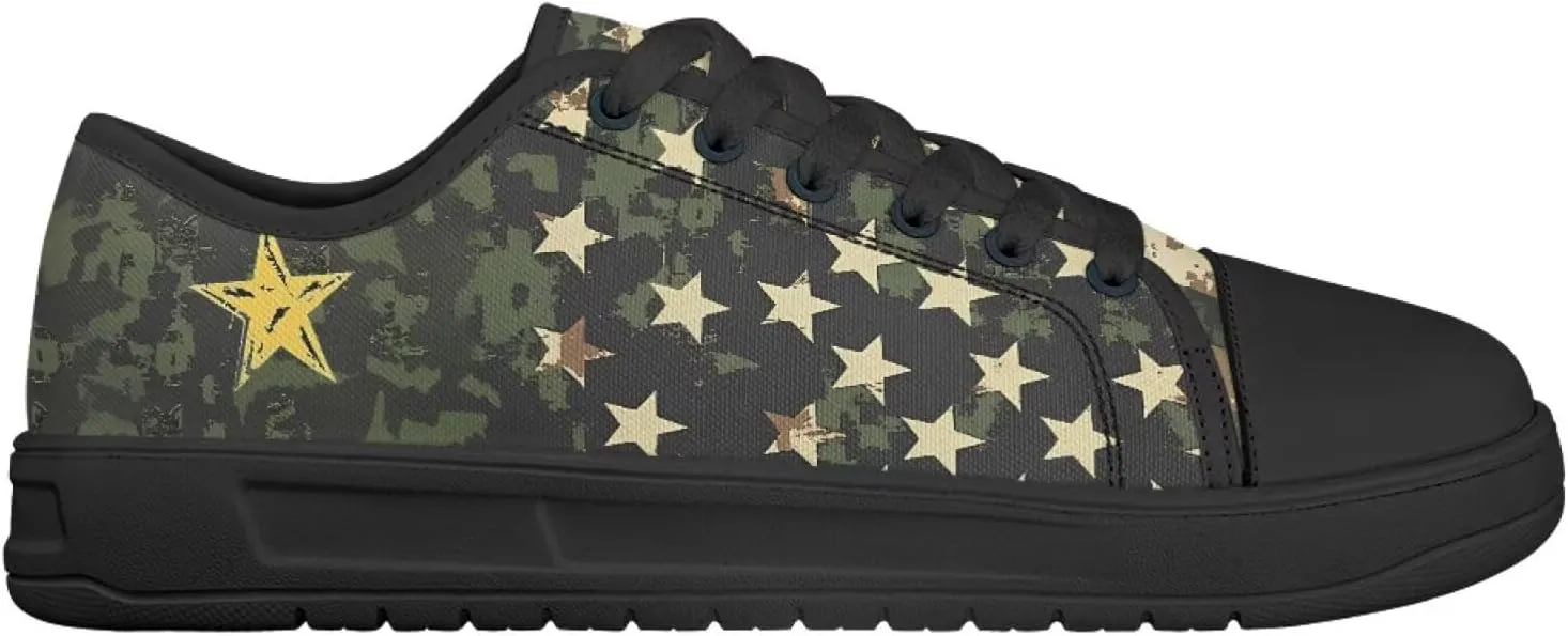 Canvas Shoes for Women Platform Sneakers Slip on Lace-up Walking Flats Outdoor Lightweight Tennis Shoe