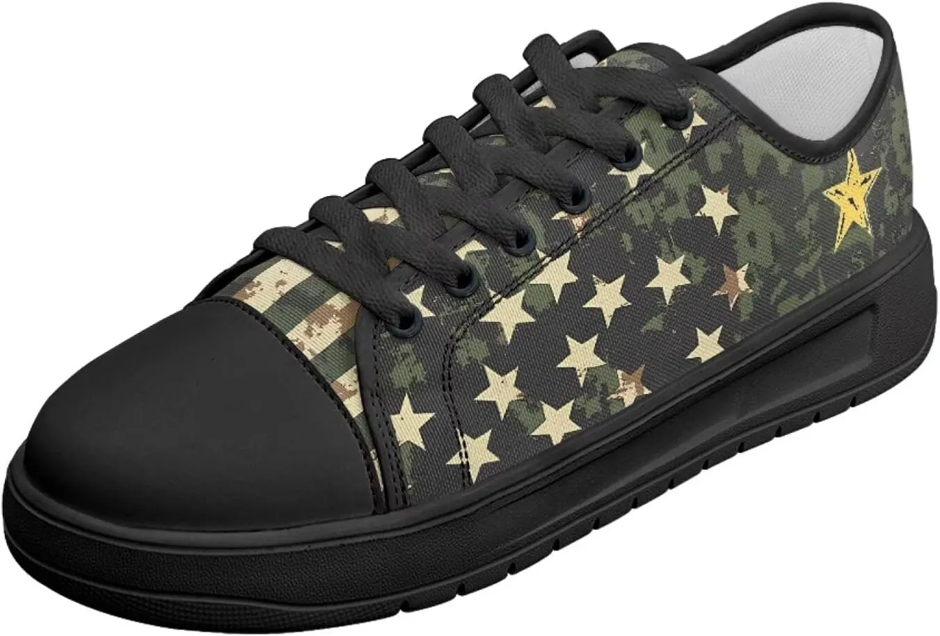 Canvas Shoes for Women Platform Sneakers Slip on Lace-up Walking Flats Outdoor Lightweight Tennis Shoe