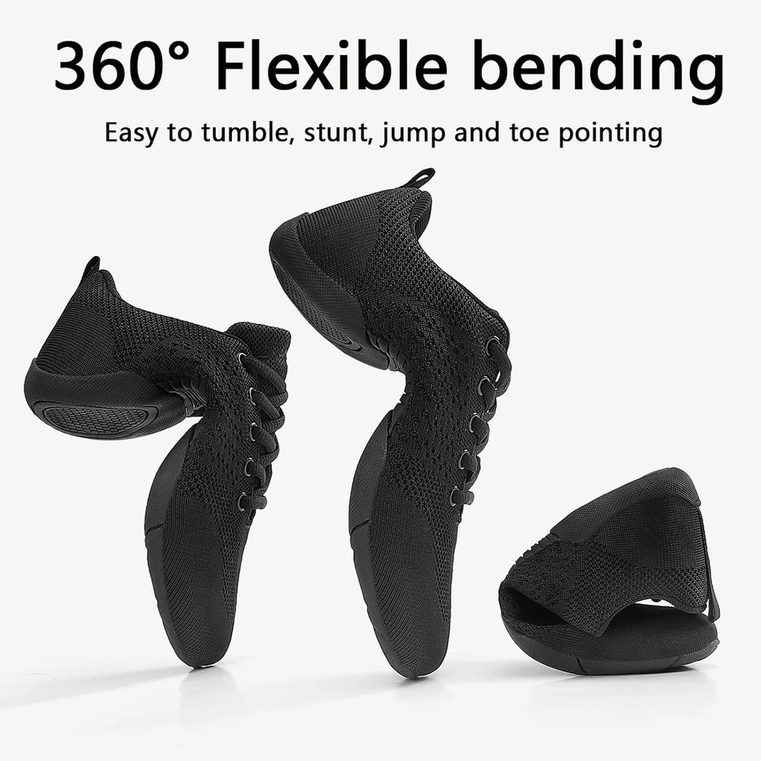 Cheerleading Shoes Girls Dance Cheer Sneakers Women Tumbling Exercise Aerobic Fitness Dance Training