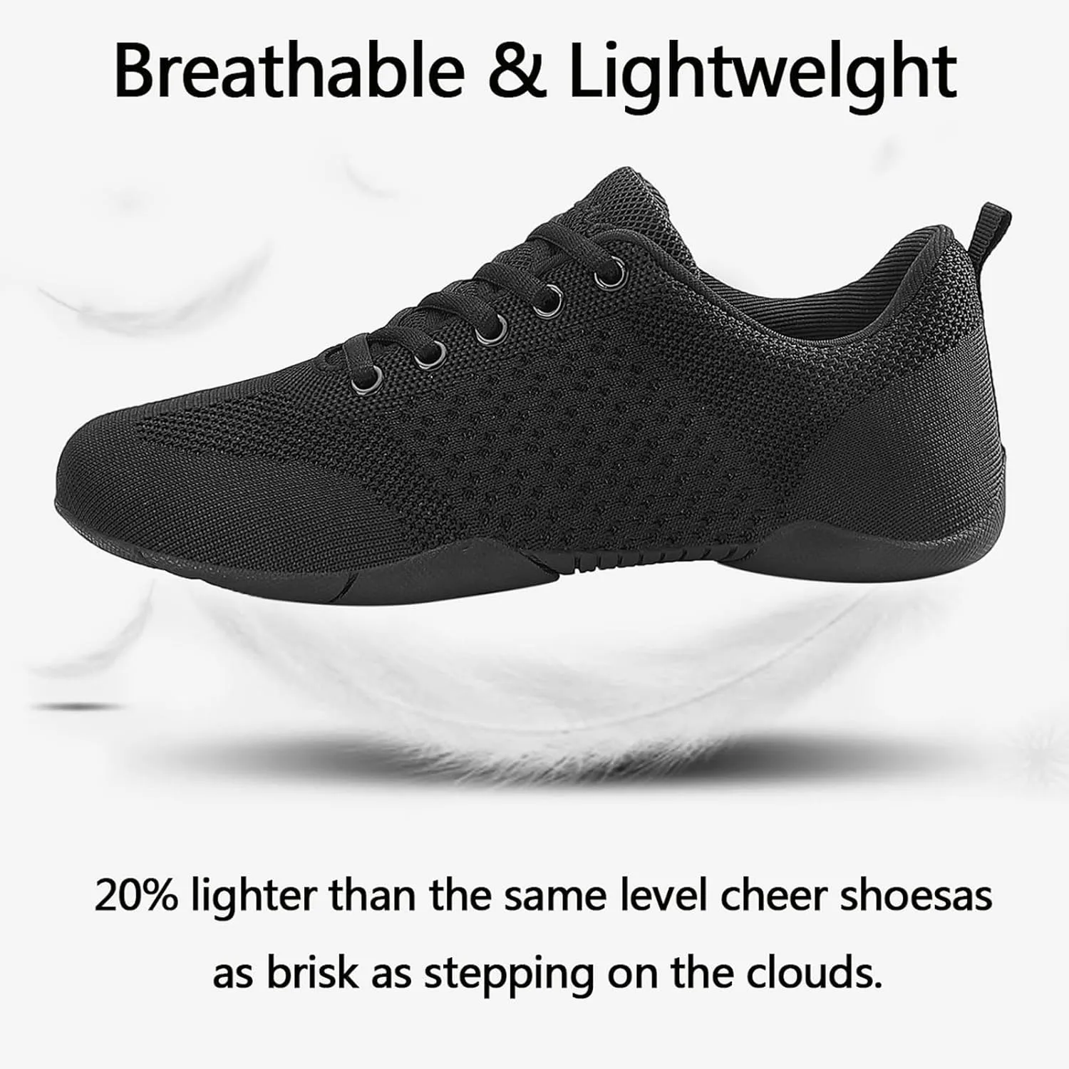 Cheerleading Shoes Girls Dance Cheer Sneakers Women Tumbling Exercise Aerobic Fitness Dance Training