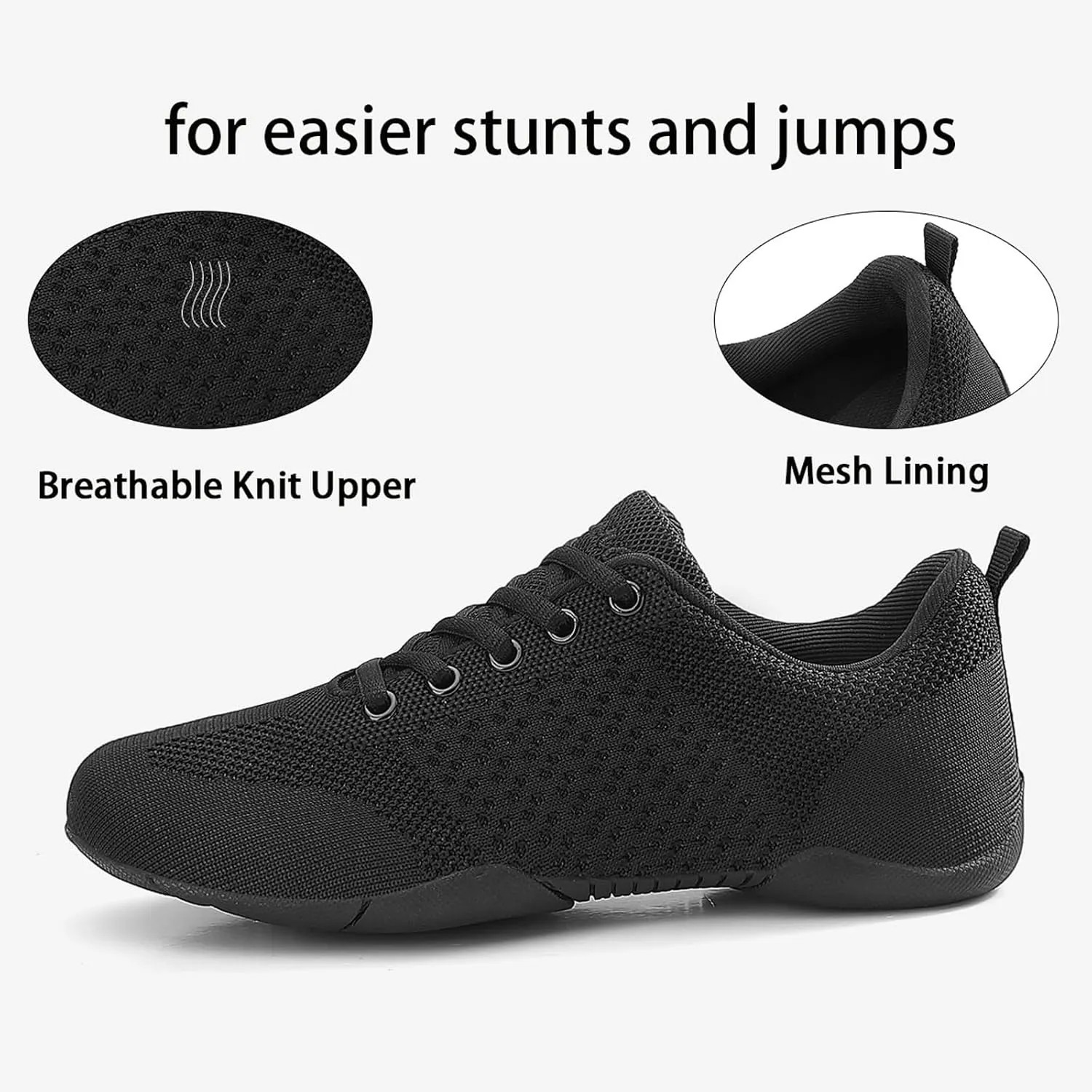 Cheerleading Shoes Girls Dance Cheer Sneakers Women Tumbling Exercise Aerobic Fitness Dance Training