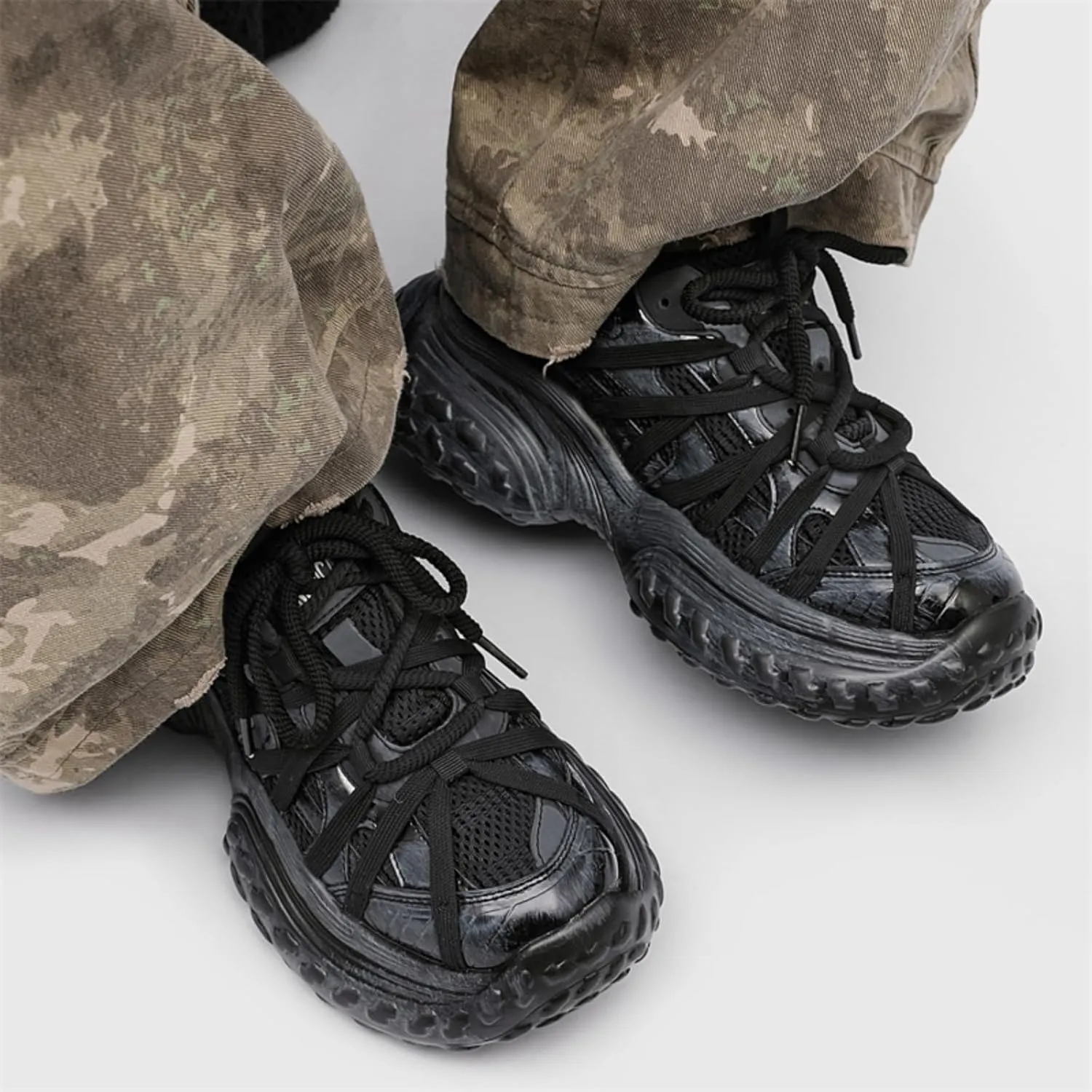 Chunky Sneakers for Couples, Fashion Platform Sneakers Dad Shoes for Men and Women, Casual Lace - up Walking Shoes, for Your Partner