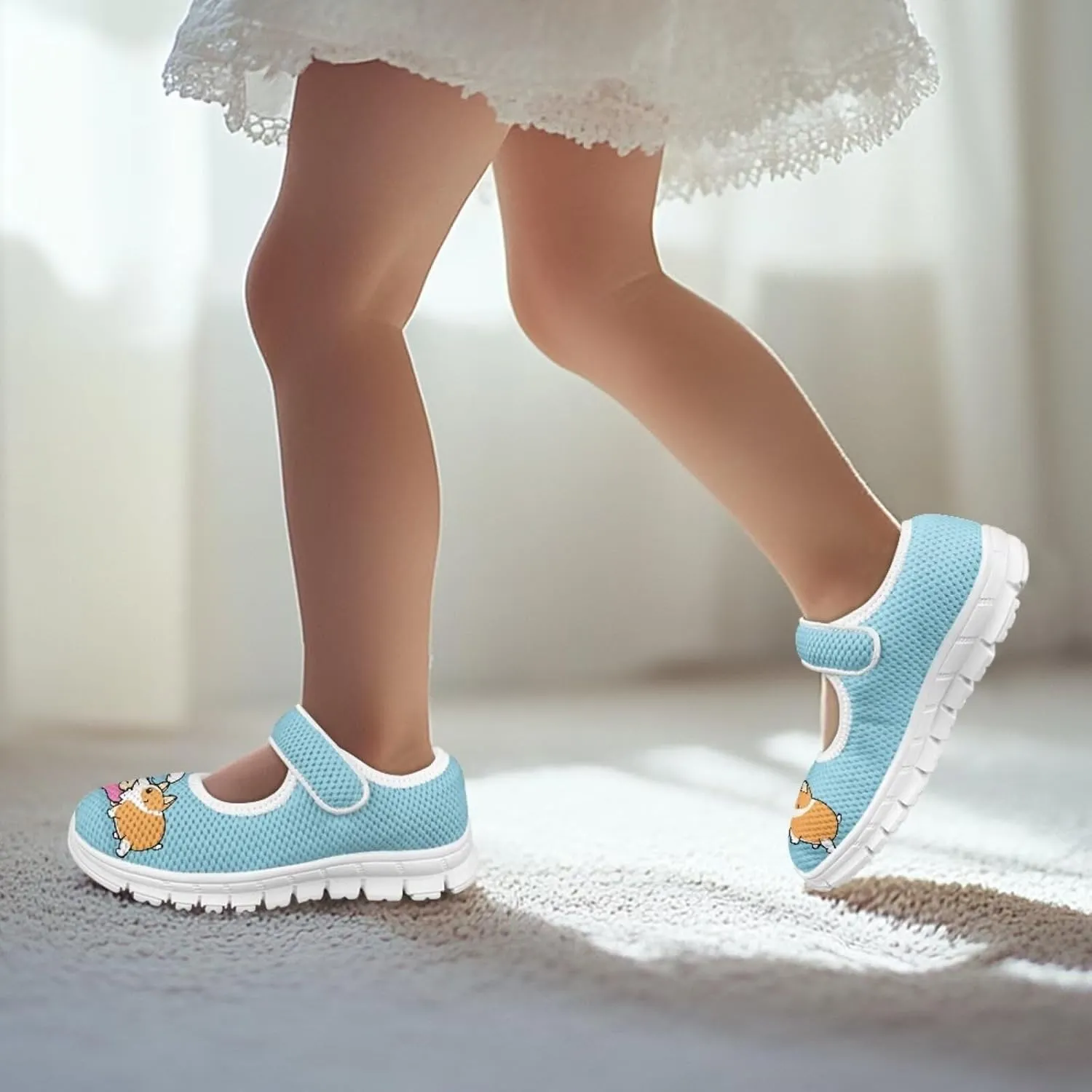 Coloranimal Mary Jane Shoes for Girls Princess Shoes Ballet Flats Girls Dress Shoes Single Buckle Uniform Shoes Casual Mary Jane Flats